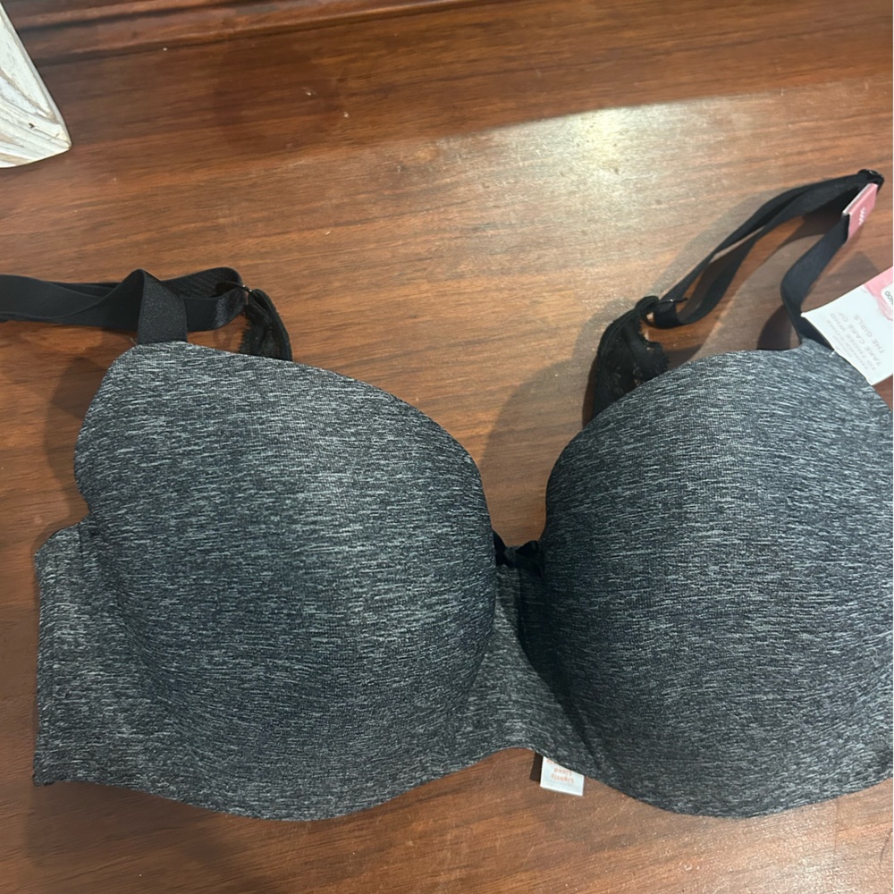 Lane Bryant Cacique Gray Bra 36DD New with Tags